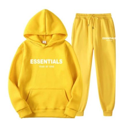 Essentials Hoodie Tracksuit – Yellow , Tracksuit 00..