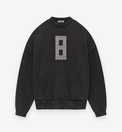 Essentials 8 Crewneck Sweatshirt – Black , Sweatshirt 00..
