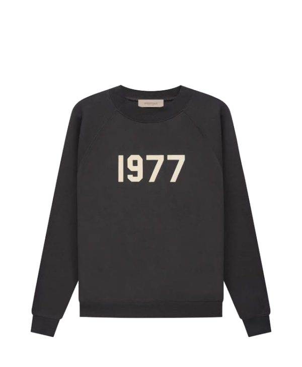 Sale Click to enlarge Home Sweatshirt Essentials 1977 Crewneck Sweatshirts Black Essentials Women...